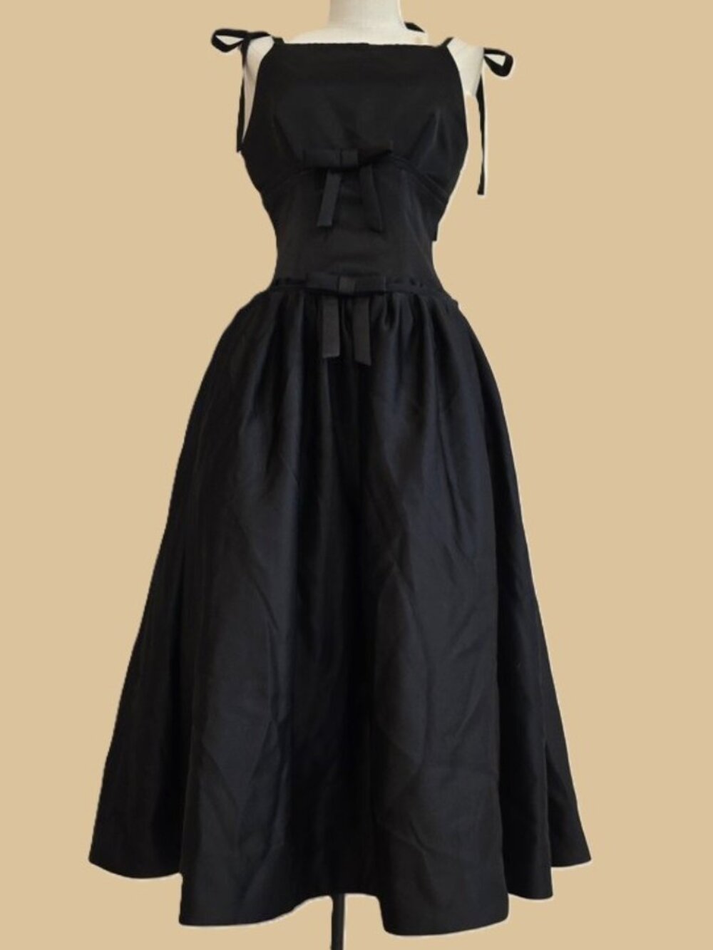 NEW $549 FOR LOVE AND LEMONS MOLLIE MIDI DRESS IN BLACK SIZE S